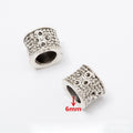 Nature Pattern Large Hole Metal Beads In Five Designs view 5