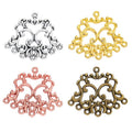 Ornate Chandelier Connector in Four Metallic Finishes view 5