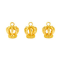 Openwork Crown Metal Charms in Six Polished Finishes view 5