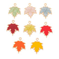 Enamel Maple Leaf Alloy Charm in 8 Pictured Options view 5