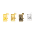 Mini Rectangular Camera Metal Charm Pendant For Jewelry Making And Craft Projects view 5
