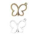 Open Outline Butterfly Metal Charms in Two Finishes view 5