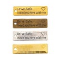 Drive Safe Quote Charm in 4 Metal Finishes for Jewelry Making view 5