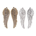 Feathered Angel Wing Metal Charms in 4 Pictured Finishes view 5