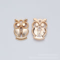 Openwork Owl Metal Charms in Four Metallic Finishes view 5