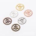 Concentric Gear Metal Jewelry Components in 6 Distinct Finishes view 5
