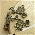 Vintage Car Metal Charms in Antique Bronze and Silver view 5