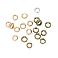 Smooth Large Hole Spacer Beads in Gold Tone, Antique Bronze, Antique Silver view 5