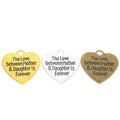 Mother And Daughter Forever Heart Metal Charm in 3 Finishes view 5