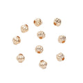 Small Fluted Lantern Shaped Metal Beads in Five Finishes view 5