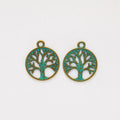 Tree of Life Metal Pendant Charms in 8 Distinct Finishes view 5