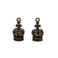 5-Finish Ornate Crown Metal Jewelry Components for Crafts view 5