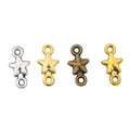 Ringed Figure Star Metal Charm for Jewelry Making in 4 Visible Finishes view 5