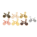 Bicycle Charm Alloy Jewelry Making Component in 7 Finish Options view 5