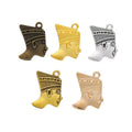 Nefertiti Profile Charm in 5 Metal Finishes for Jewelry Making view 5