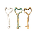 Heart Top Key Shaped Bottle Opener in Multiple Metal Finishes for Jewelry Making view 5