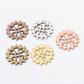 Lattice Gear Metal Charm in 5 Distinct Finishes for Jewelry Making view 5