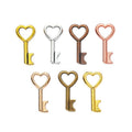 Heart Bow Key Metal Charm in 7 Distinct Finishes for Jewelry Making view 5
