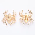 Dimensional Spider Metal Charms in Five Finish Options view 5