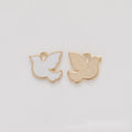 Enamel Flying Dove Metal Charm in Four Colors Jewelry Component view 5