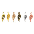 Small Single Wing Metal Charms in Six Finishes for Jewelry Making view 5