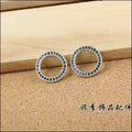 Bronze Pewter and Silver Dotted Ring Connectors for Jewelry Making view 5