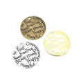 Kindness Word Art Disc Metal Charm Pendant in 3 Finishes for DIY Jewelry view 5