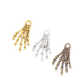 Skeletal Hand Charm In 3 Metal Finishes For Jewelry Making view 5