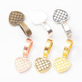 6-Finish Heart Pendant Bail Metal Jewelry Components for Crafts view 5
