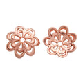 Openwork Flower Bead Caps in Five Metallic Finishes view 5