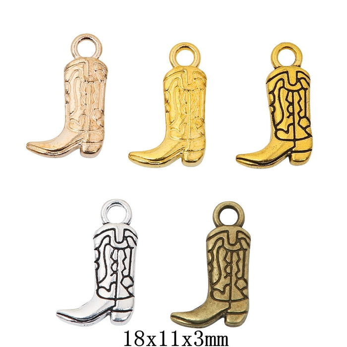 Zinc Alloy Shoe Charm Pendant No.115388 for DIY Necklace Bracelet Jewelry Making