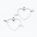 Zinc Alloy Arrow Heart Charm Pendant No.728111 for DIY Necklace Bracelet Jewelry Making view 2