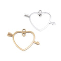 Zinc Alloy Arrow Heart Charm Pendant No.728111 for DIY Necklace Bracelet Jewelry Making view 4