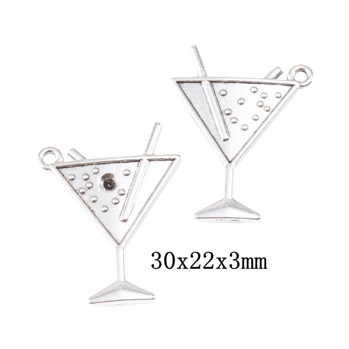 Antique Silver Zinc Alloy Charm Pendant No.016865 for DIY Necklace Bracelet Jewelry Making