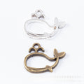 Zinc Alloy Whale Charm Pendant No.780645 for DIY Necklace Bracelet Jewelry Making view 1