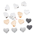 DIY Vintage Zinc Alloy Smooth Heart Spacer Beads With Small Hole For Bracelets Necklaces view 1