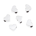DIY Vintage Zinc Alloy Smooth Heart Spacer Beads With Small Hole For Bracelets Necklaces view 3