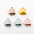 Gold Zinc Alloy Kettle Charm Pendant for DIY Necklace Bracelet Jewelry Making view 2