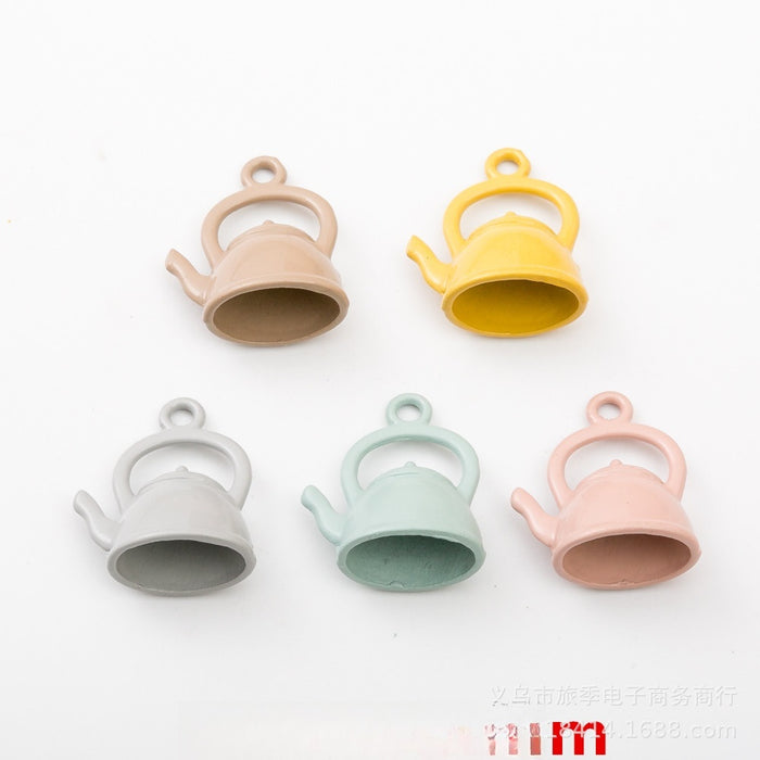 Gold Zinc Alloy Kettle Charm Pendant for DIY Necklace Bracelet Jewelry Making