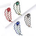 Alloy Hollow Leaf Brooch Elegant Floral Lapel Pin For Clothing view 2