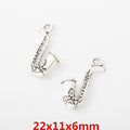Antique Silver Zinc Alloy Saxophone Charm Pendant for DIY Necklace Bracelet Jewelry Making view 1