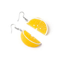 Sweet Acrylic 3D Orange Slice Fruit Drop Hooks For Women Fresh Korean Style Statement Earrings view 5