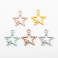 Gold Zinc Alloy Star Charm Pendant No.409569 for DIY Necklace Bracelet Jewelry Making view 2