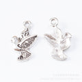 Zinc Alloy Dove Charm Pendant No.873800 for DIY Necklace Bracelet Jewelry Making view 2