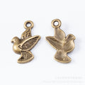 Zinc Alloy Dove Charm Pendant No.873800 for DIY Necklace Bracelet Jewelry Making view 3