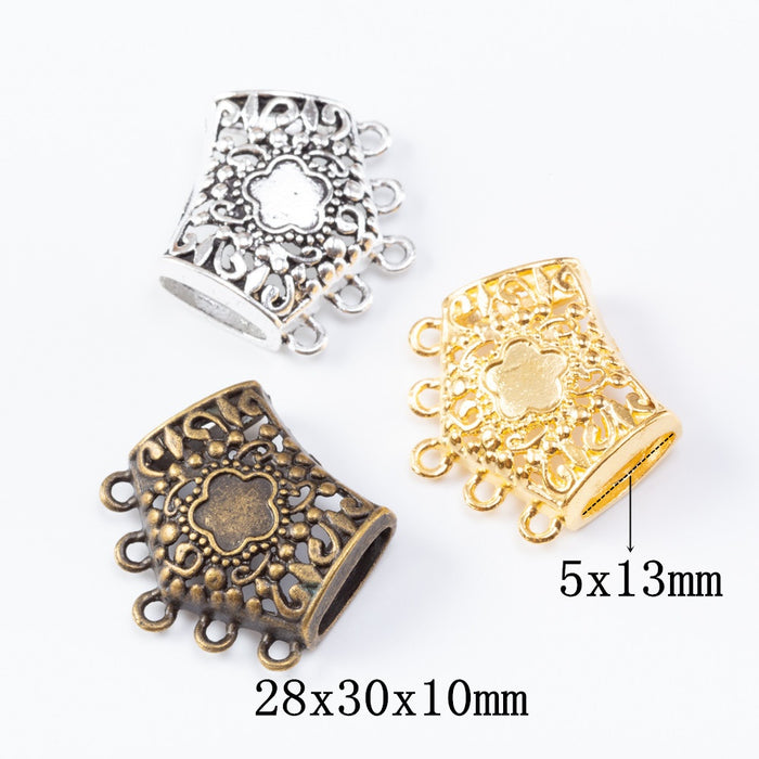 Zinc Alloy Scarf Charm Pendant for DIY Necklace Bracelet Jewelry Making