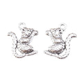 Antique Silver Zinc Alloy Squirrel Charm Pendant for DIY Necklace Bracelet Jewelry Making view 2