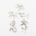 Gold Zinc Alloy Dog Charm Pendant for DIY Necklace Bracelet Jewelry Making view 1