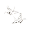 Zinc Alloy Origami Crane Charm Pendant No.023058 for DIY Necklace Bracelet Jewelry Making view 5