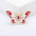 Enamel Alloy Rhinestone Colorful Butterfly Brooch For Fashion Apparel view 6